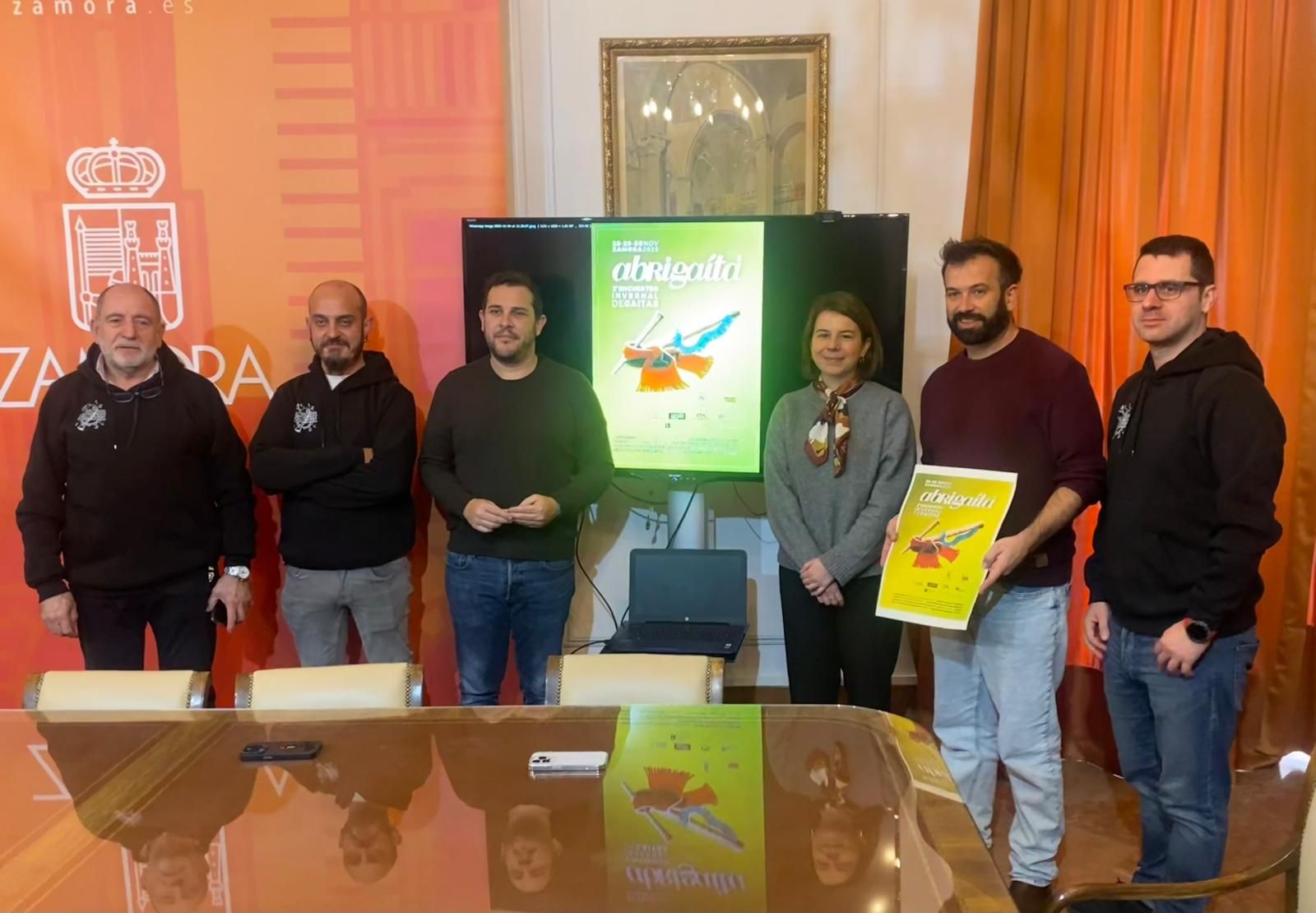 Presentación del encuentro 'Abrigaíta' en el Ayuntamiento de Zamora