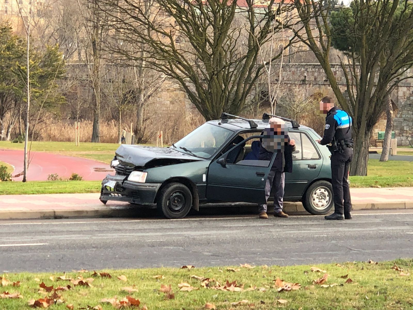 Colisión por alcance en el paseo del Progreso