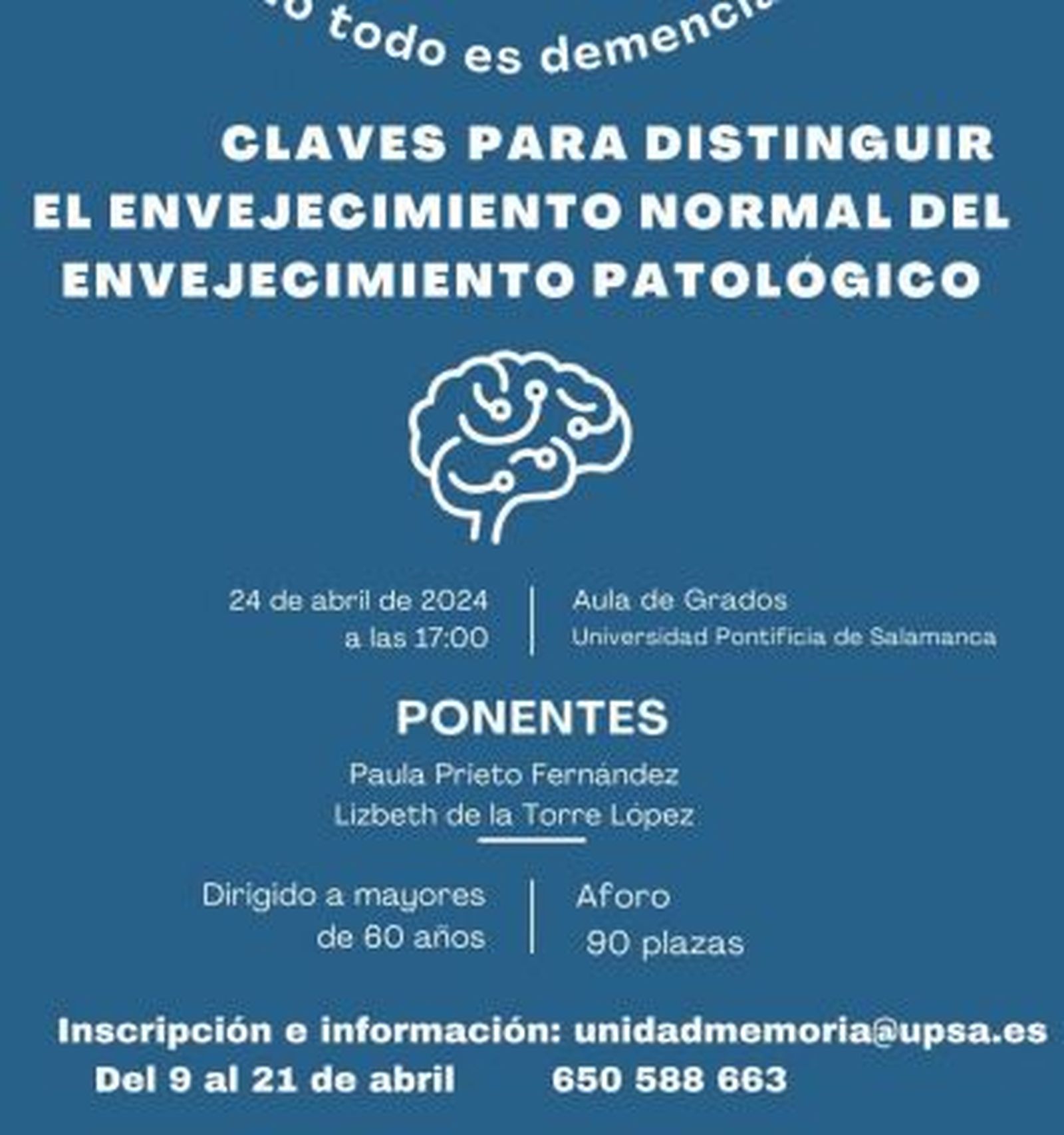 Cartel de Diálogos sobre el buen envejecer