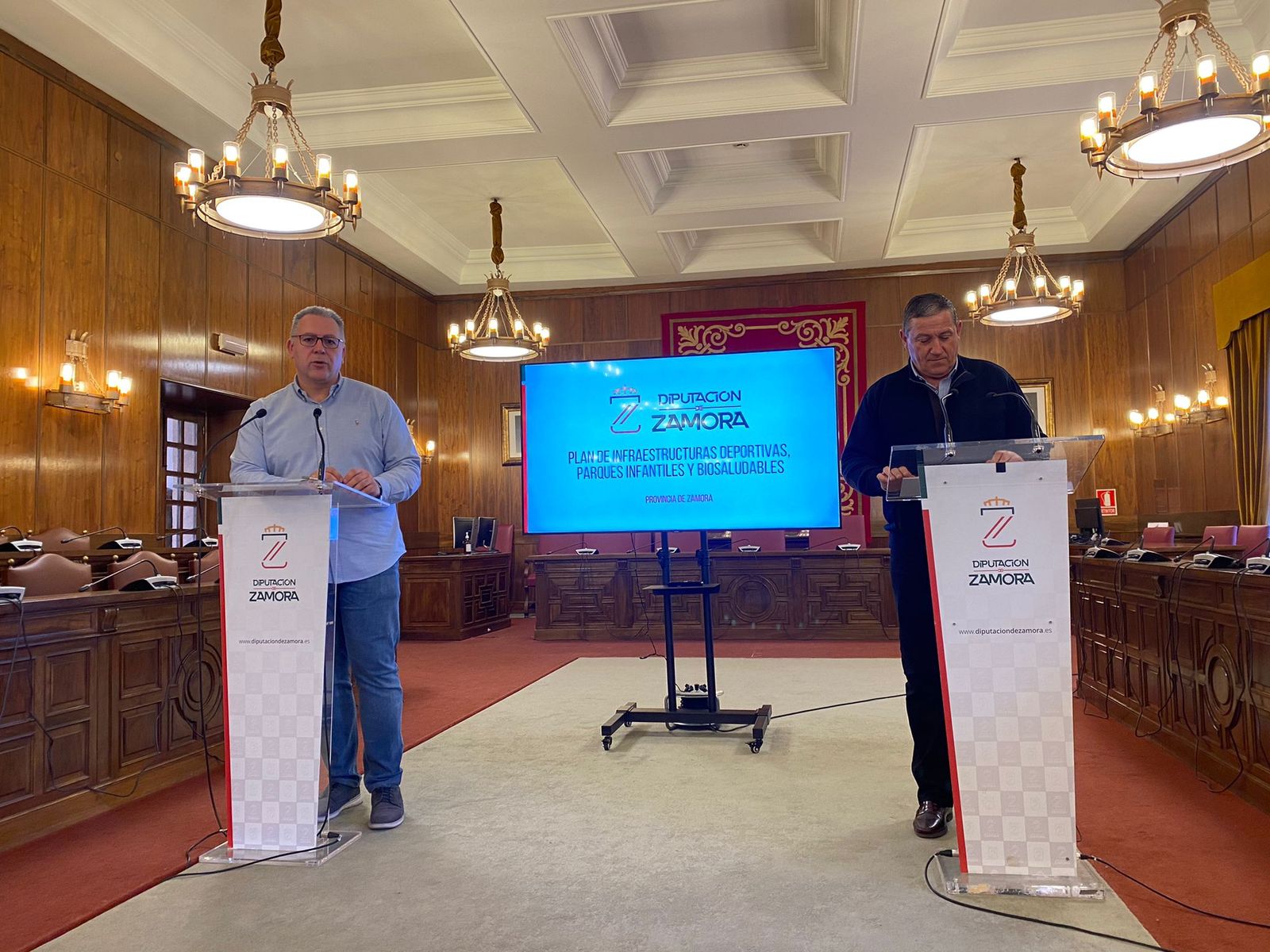 Un instante de la rueda de prensa