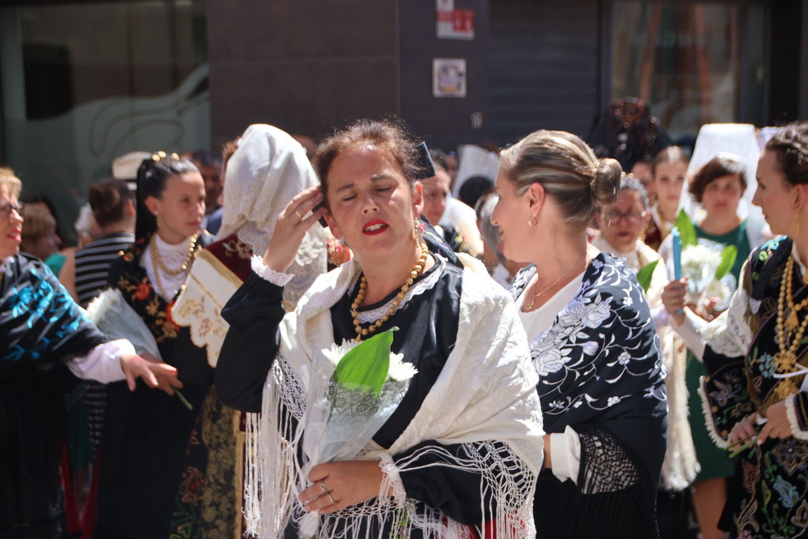 Procesión y ofrenda floral en honor de Nuestra Señora de la Asunción en Guijuelo