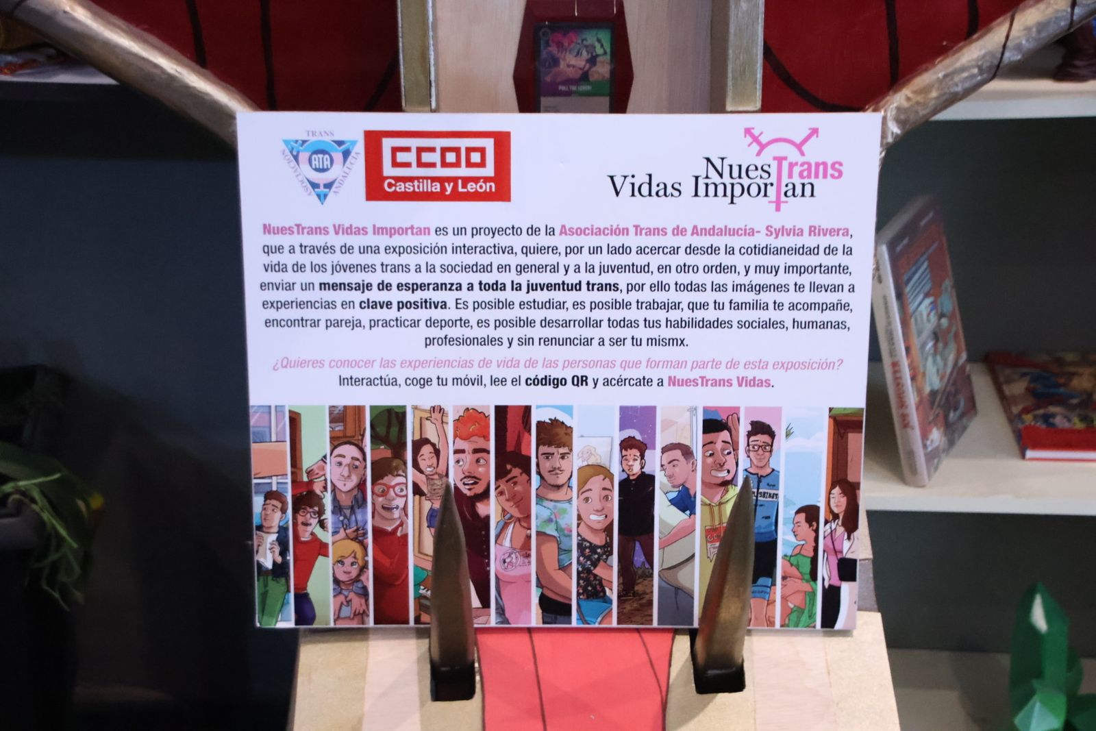 Exposición sobre la infancia de personas transexuales