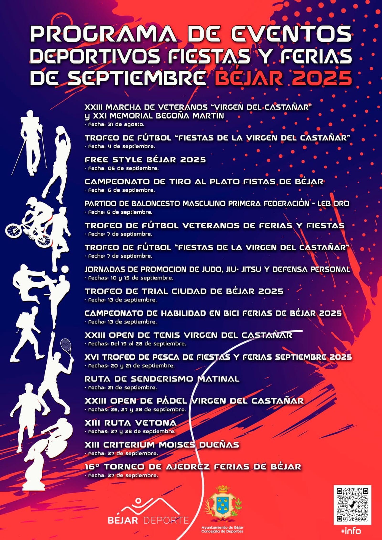 cartel eventos deportivos ferias y fiestas