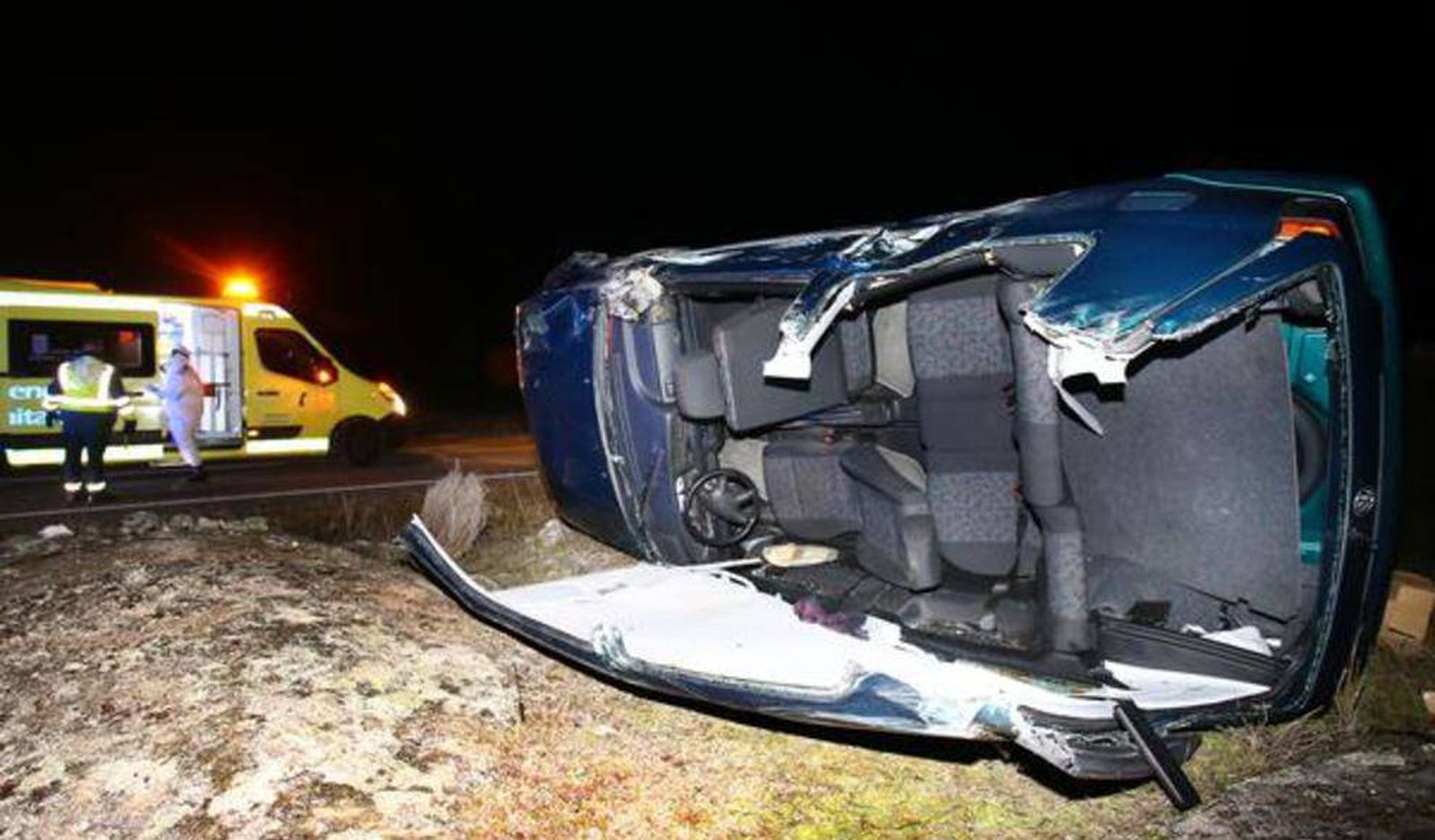 Accidente en Puebla de Azaba / FOTO: ICAL.