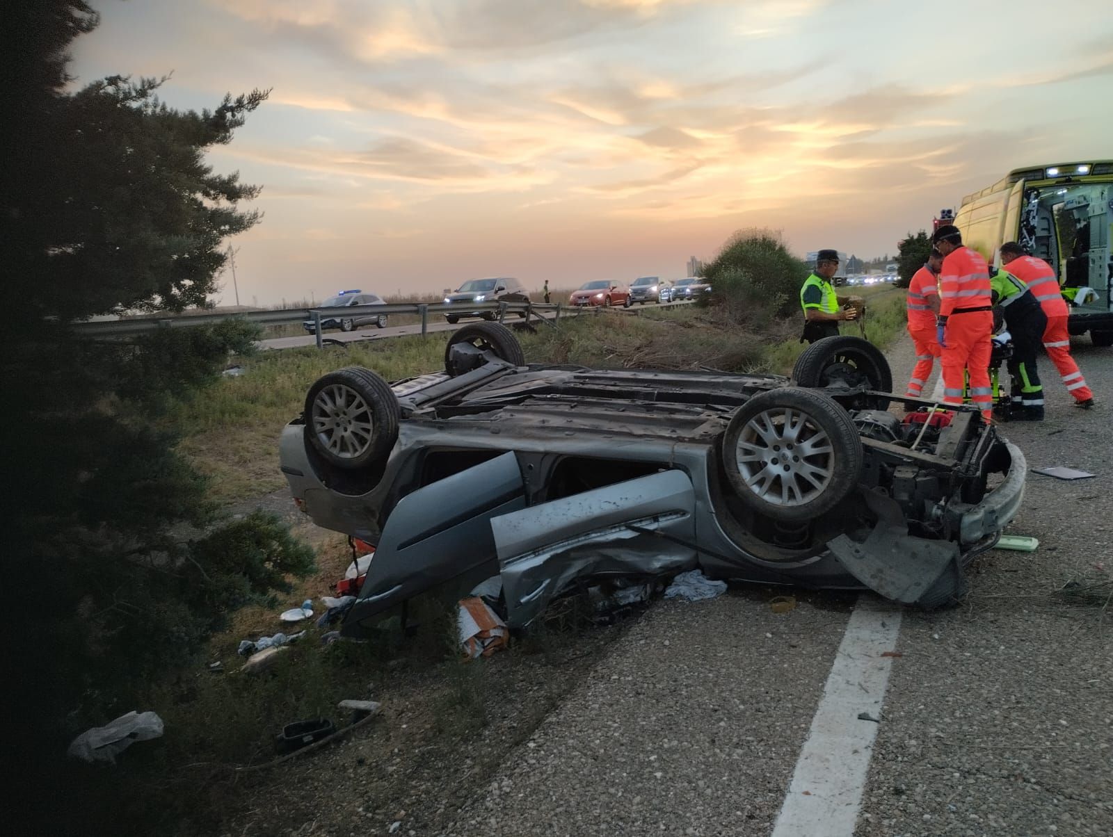 Accidente A-6. San Esteban del Molar