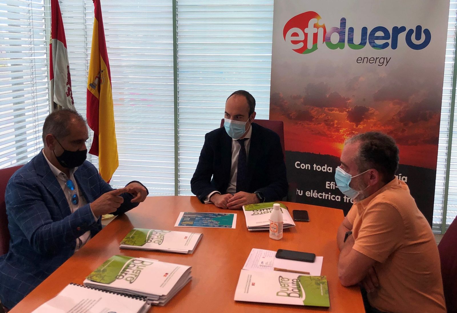 Un momento de la reunión entre Duero Douro y EREN