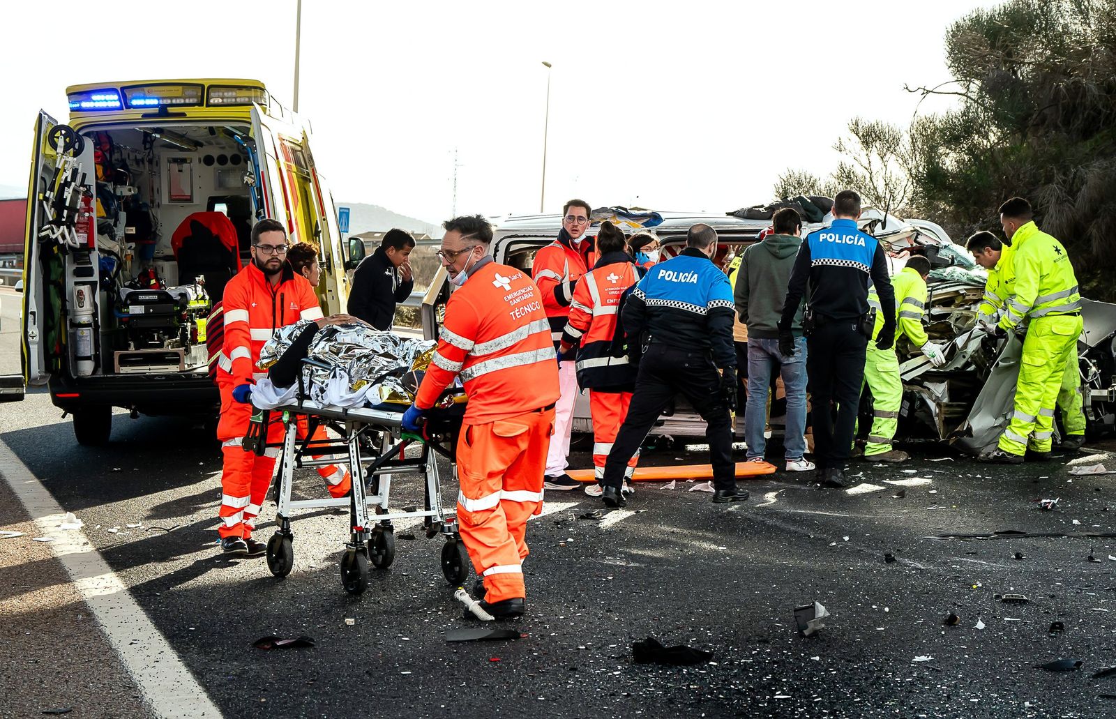 Varios heridos graves en un accidente en la A-62, en Ciudad Rodrigo