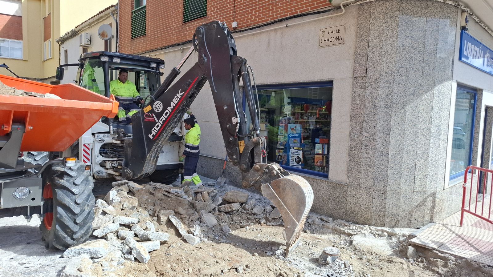 Obras de pavimentación en Carbajosa (1)