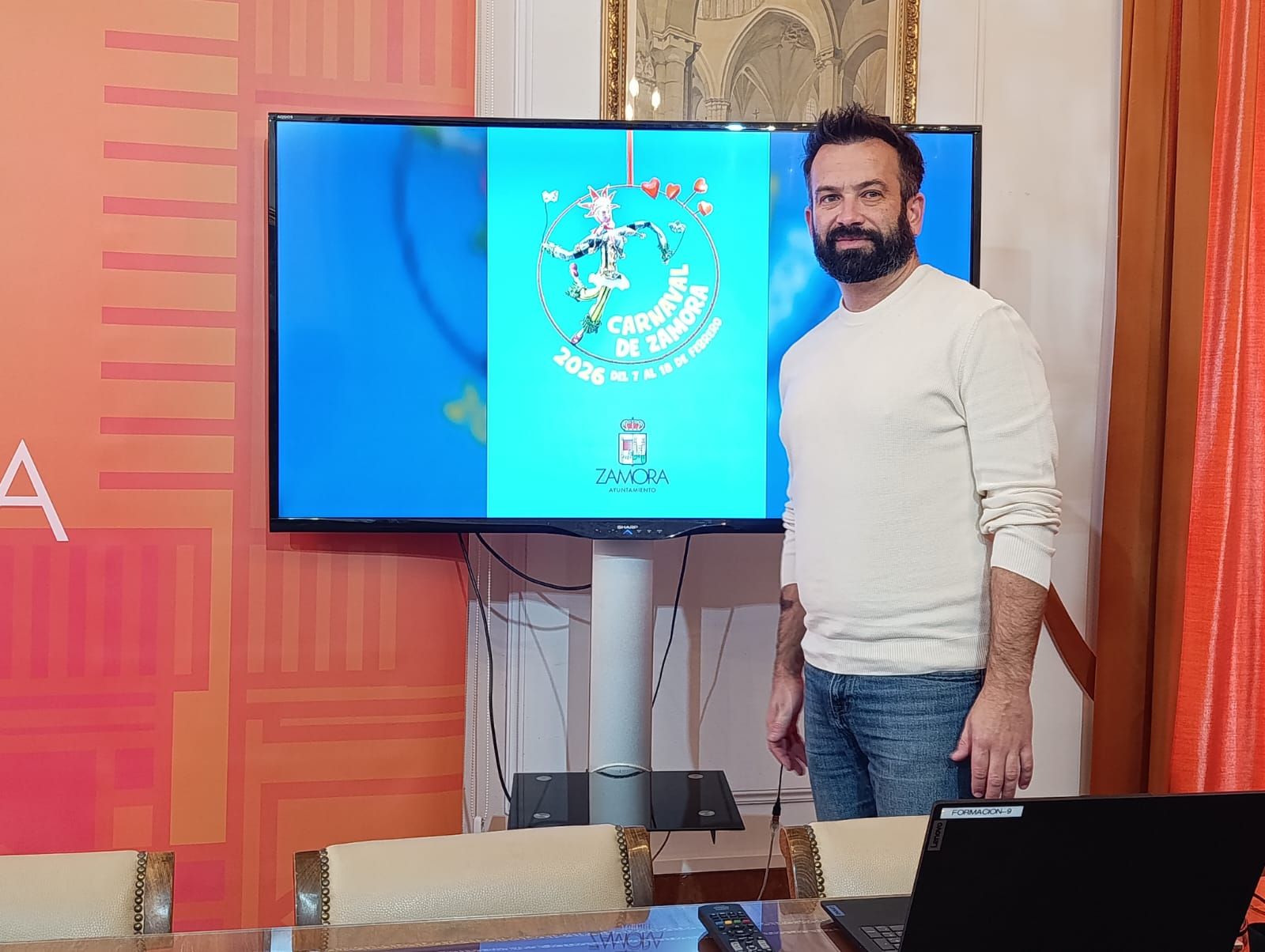 David Gago presenta el programa de Carnaval