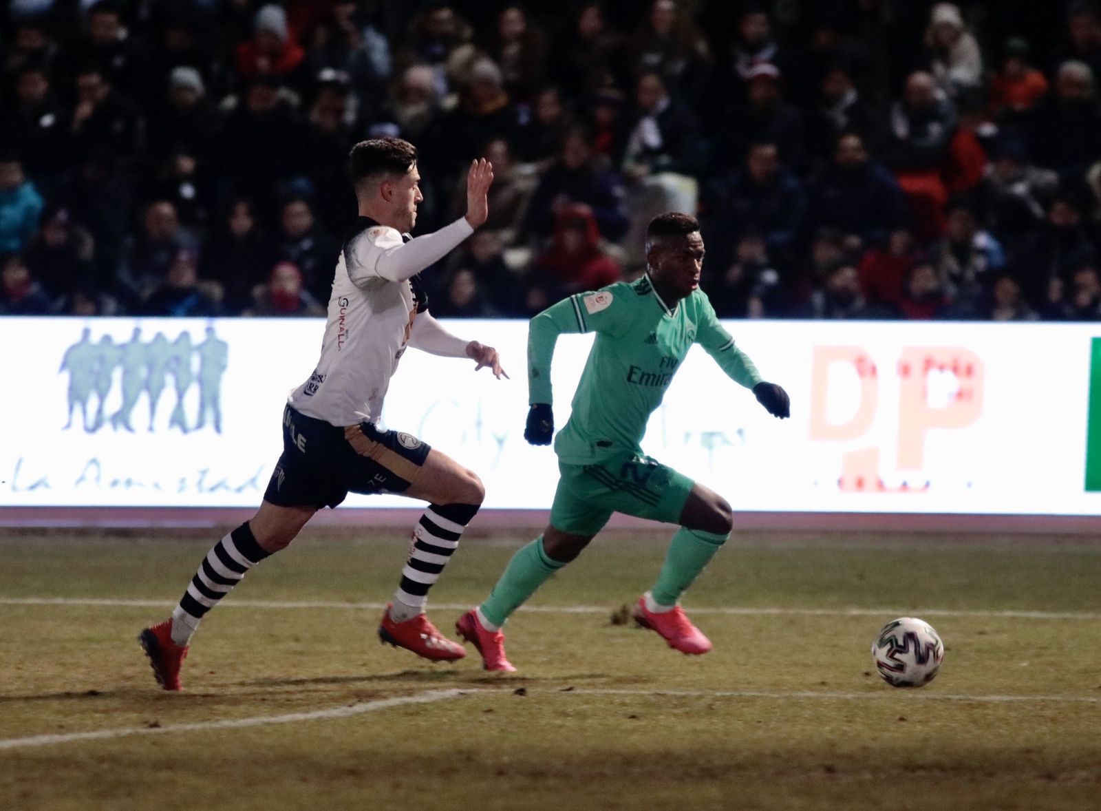 Partido disputado entre Unionistas y el Real Madrid el pasado mes de enero