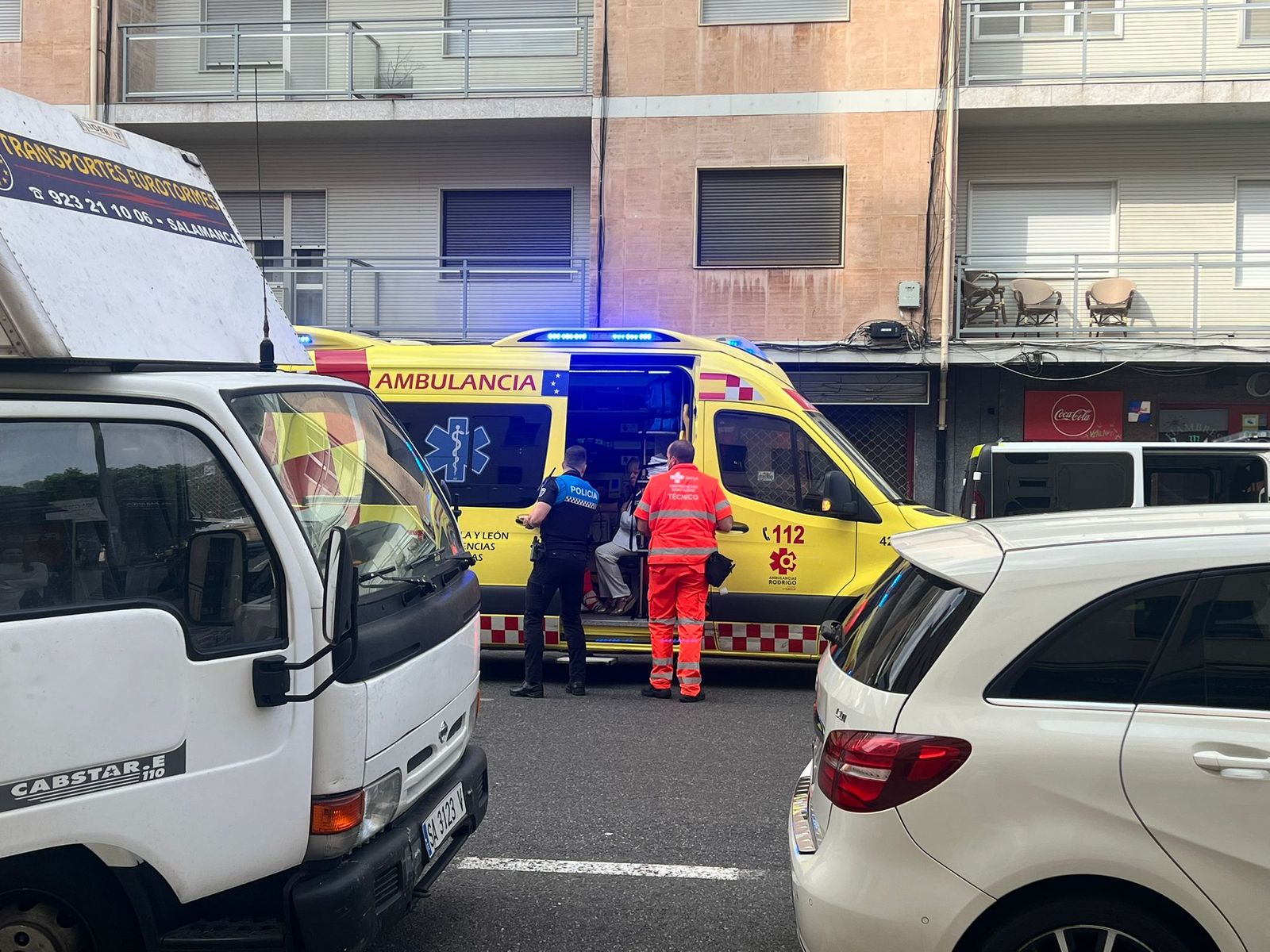 Colisión entre tres turismos en Filiberto Villalobos