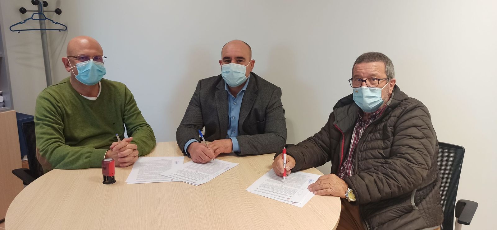 Fernando Martínez, Ventura Recio y Julio Bueno.