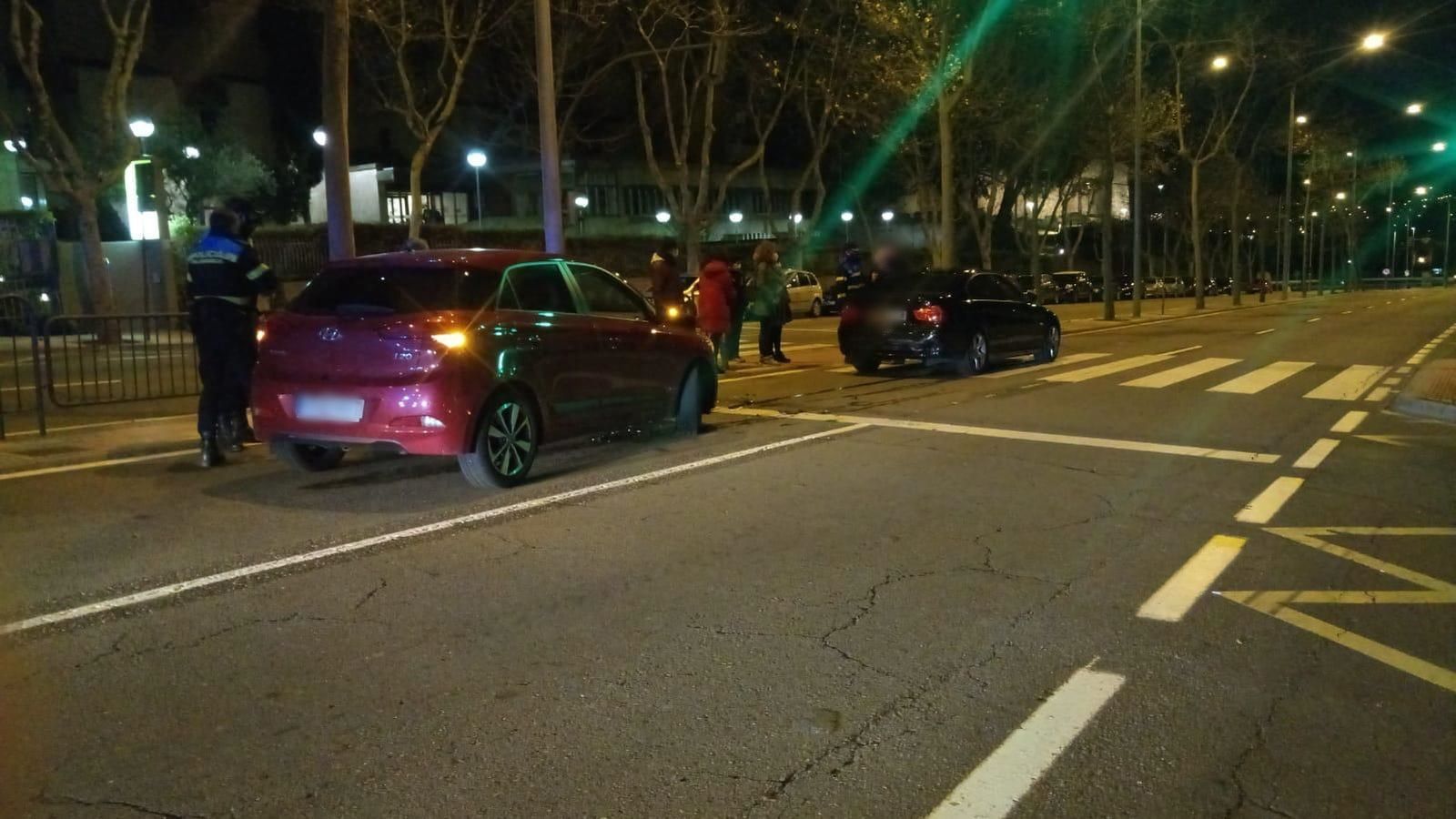 Colisión en el paseo de San Vicente