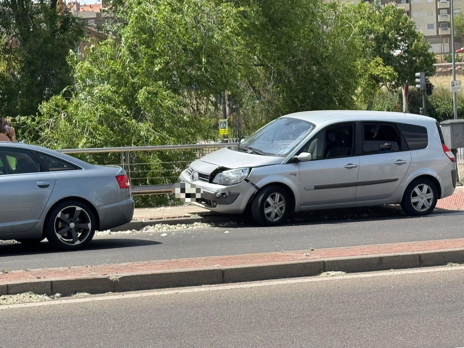 Accidente en el puente Juan Carlos I