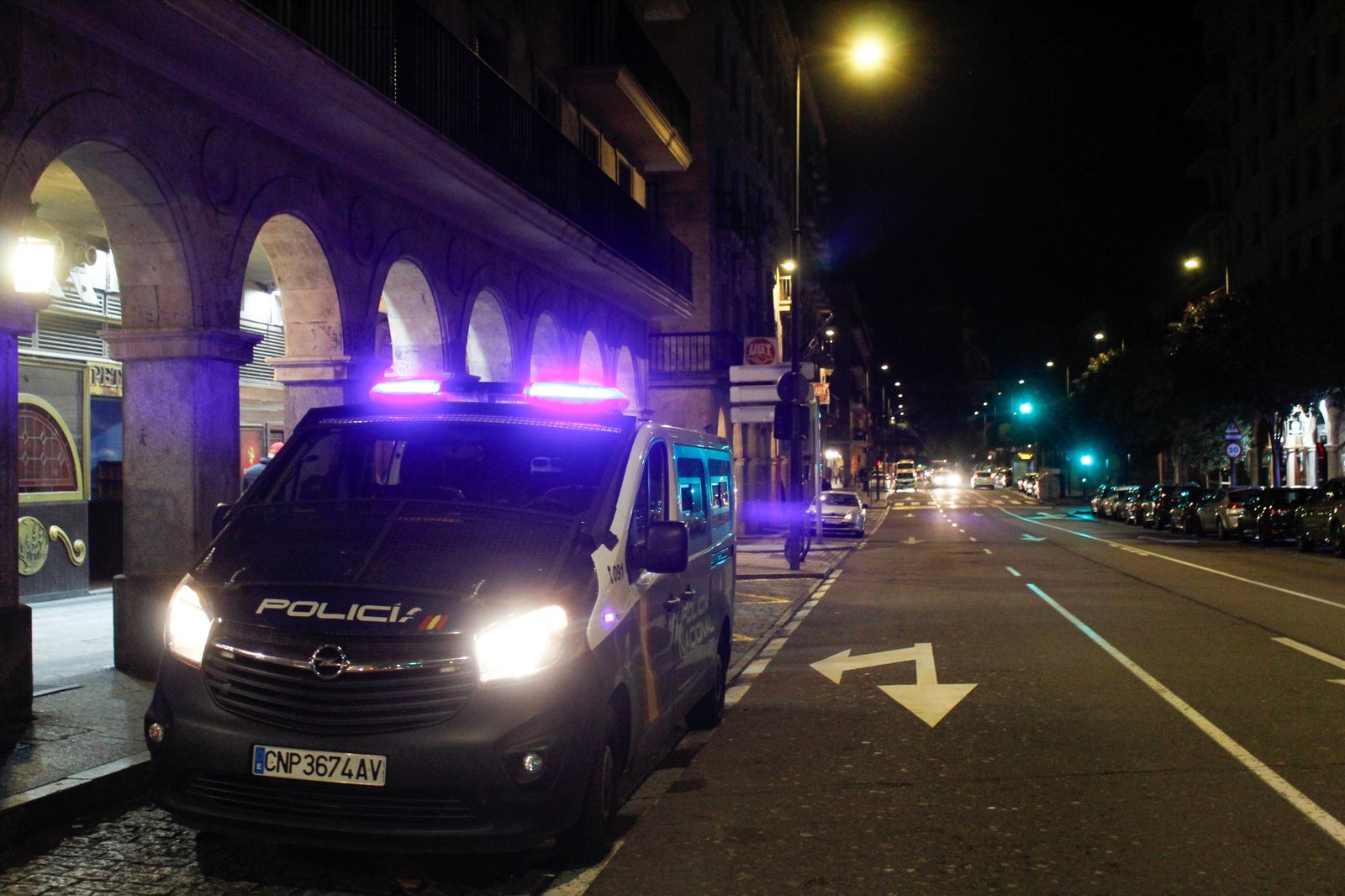Policía Nacional en Gran Vía