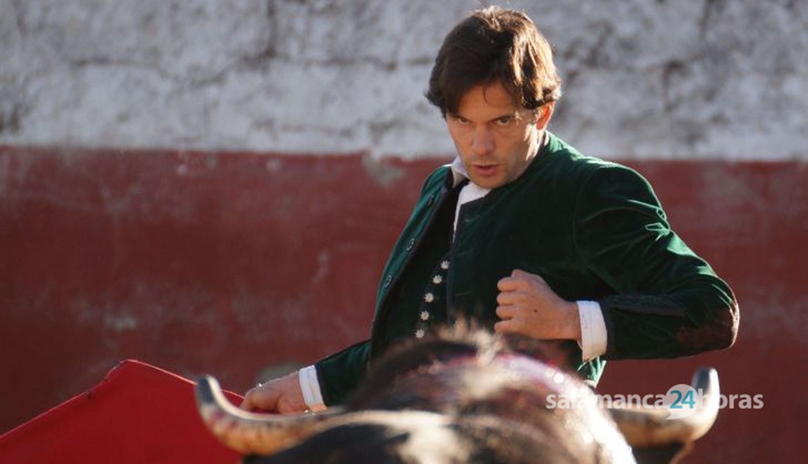 Juan del Álamo en un tentadero en la ganadería de Pilar Población. Foto Juanes