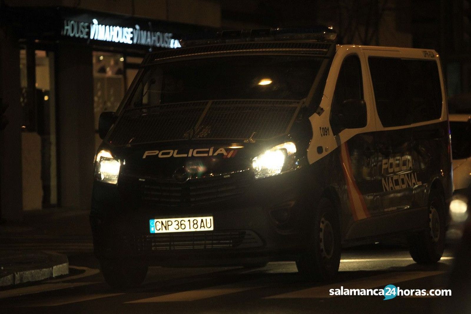 Policía Nacional en Puente Ladrillo. Foto de archivo