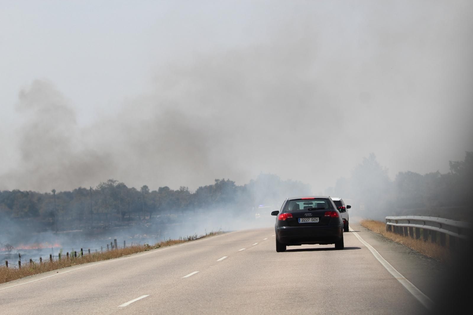 Así han quedado las zonas quemadas durante el incendio de Cipérez