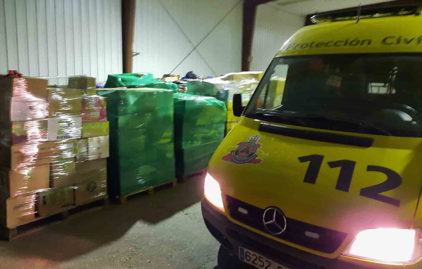 Recogida material Ucrania en Santa Marta