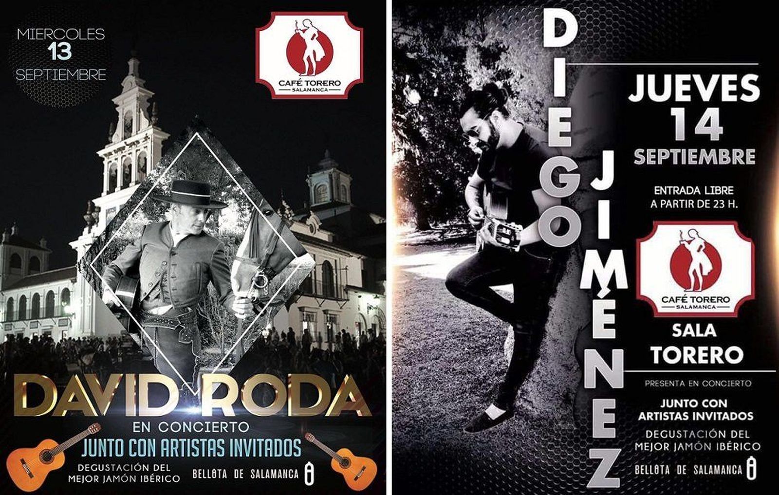 Conciertos de David Roda y Diego Jiménez en Café Torero