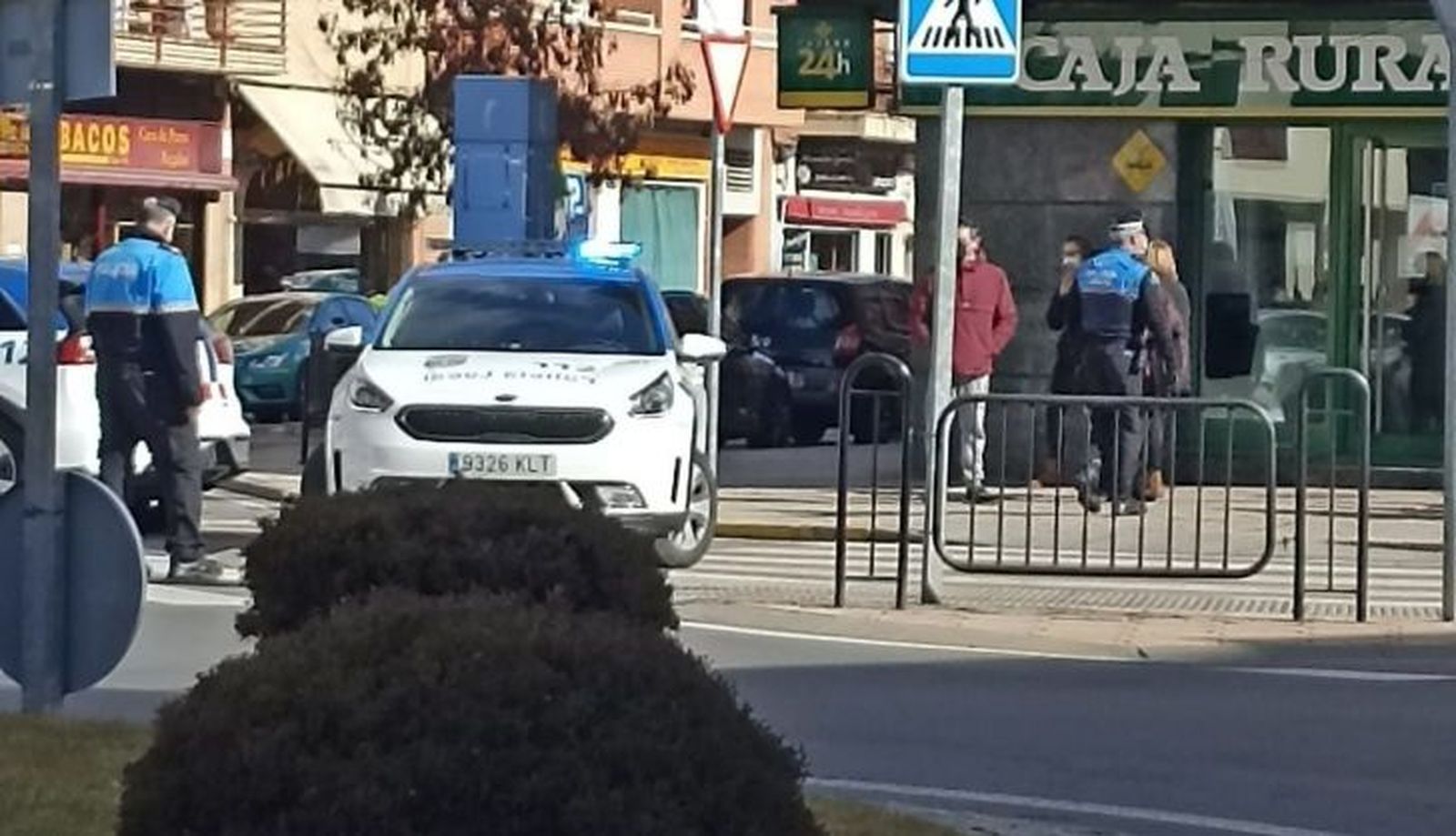 Altercado en una sucursal bancaria de Santa Marta de Tormes (1)