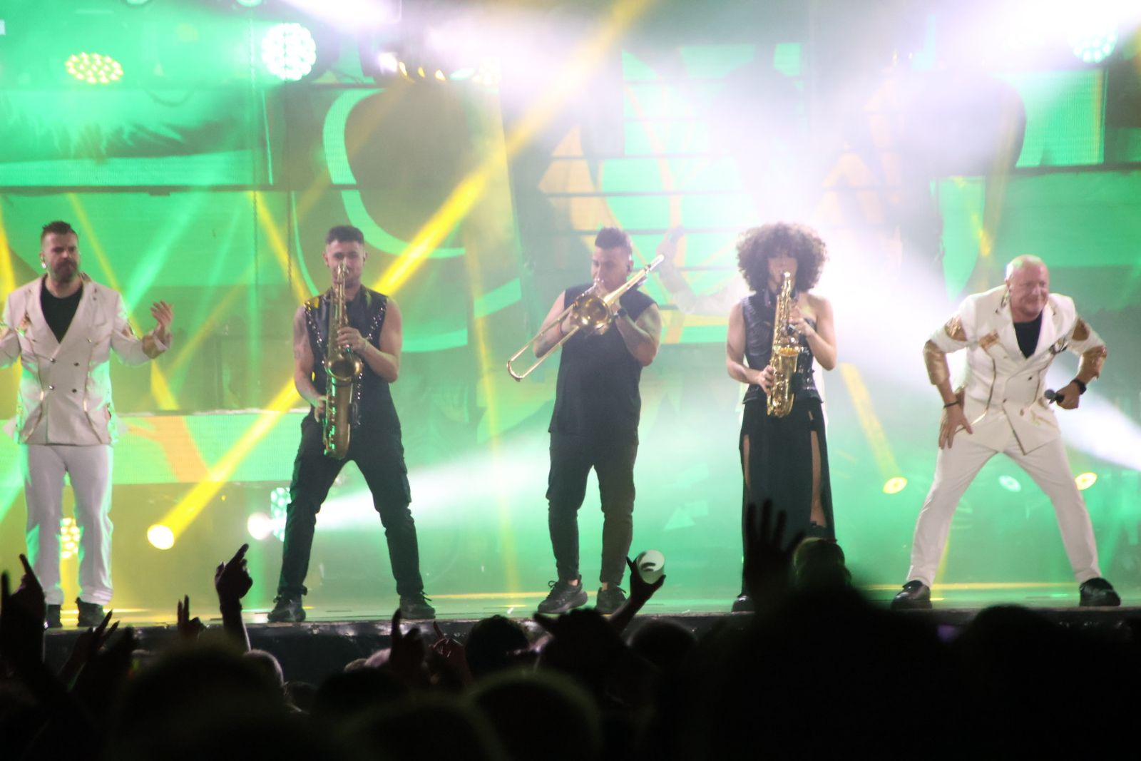 Panorama en la plaza Mayor de Guijuelo