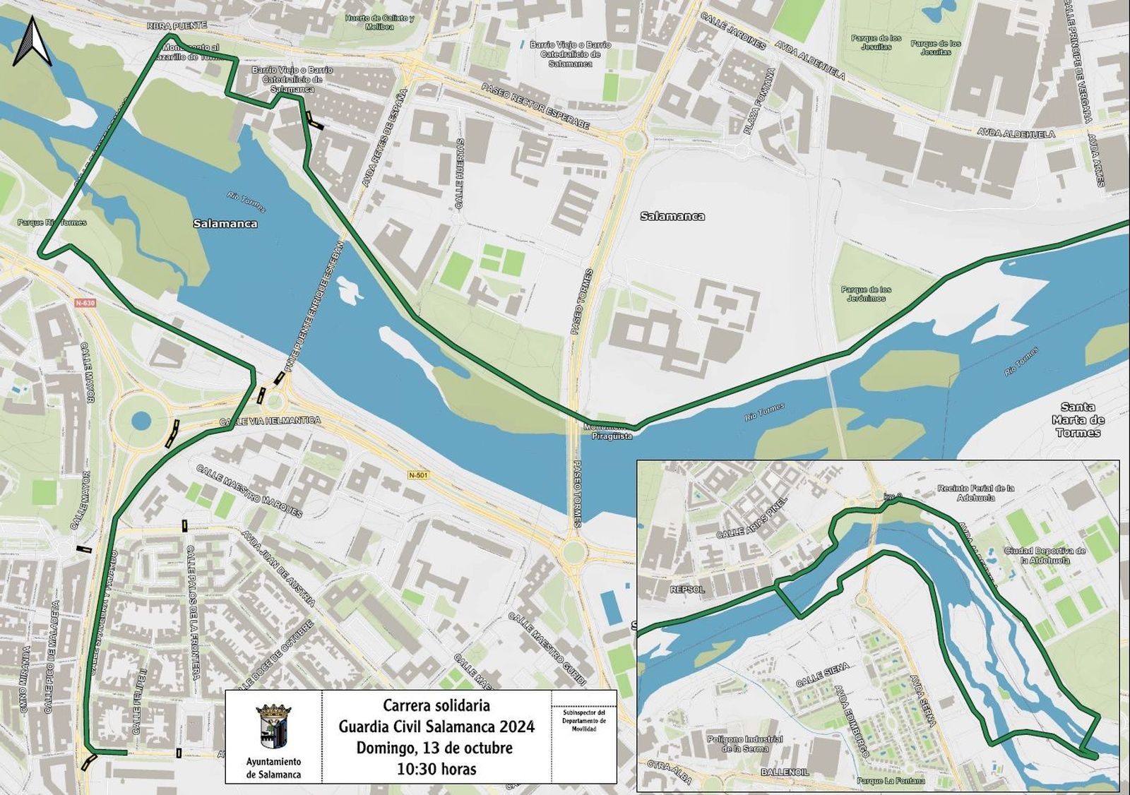 Cortes de trafico carrera Guardia Civil
