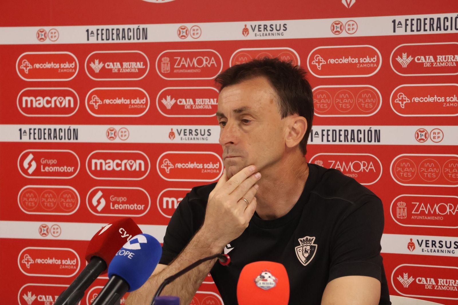 Santi Castillejo, en rueda de prensa este domingo