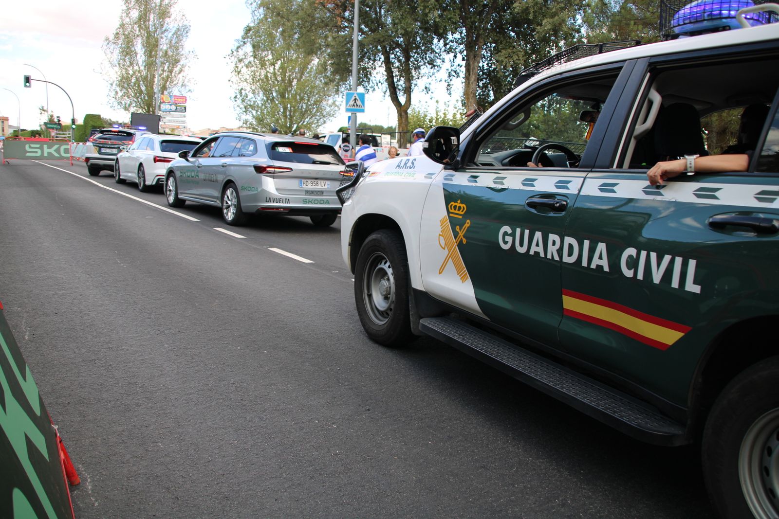 Así es el dispositivo de seguridad de la Guardia Civil en una etapa de La Vuelta