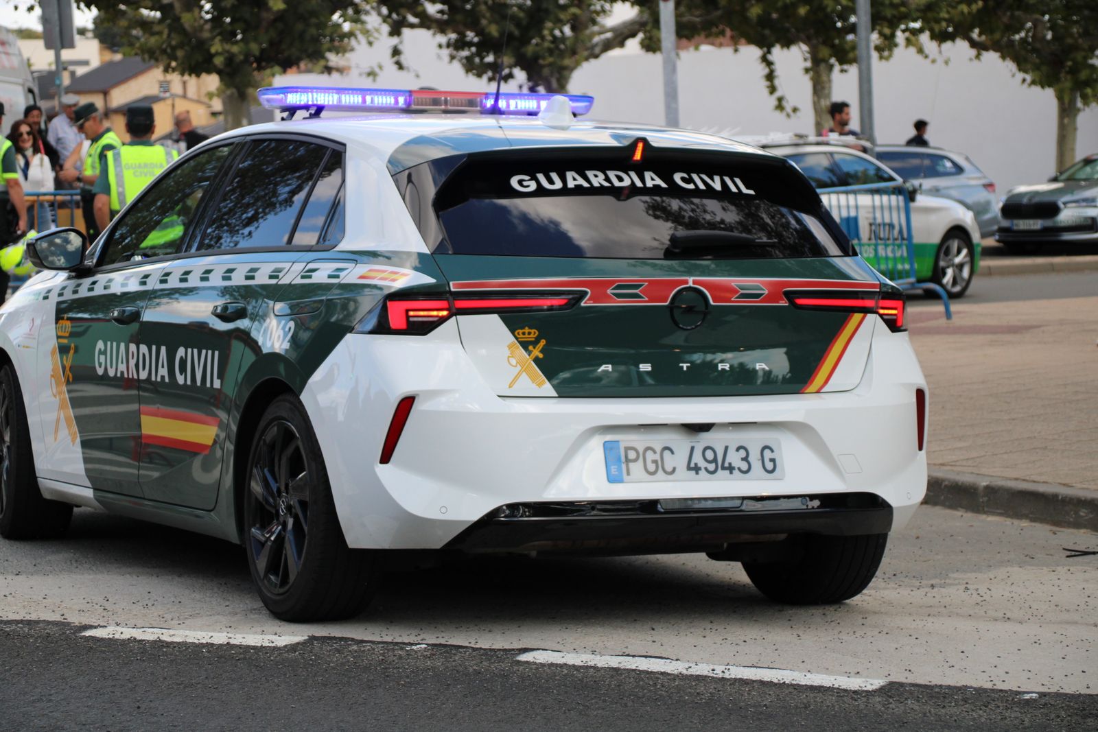 Así es el dispositivo de seguridad de la Guardia Civil en una etapa de La Vuelta
