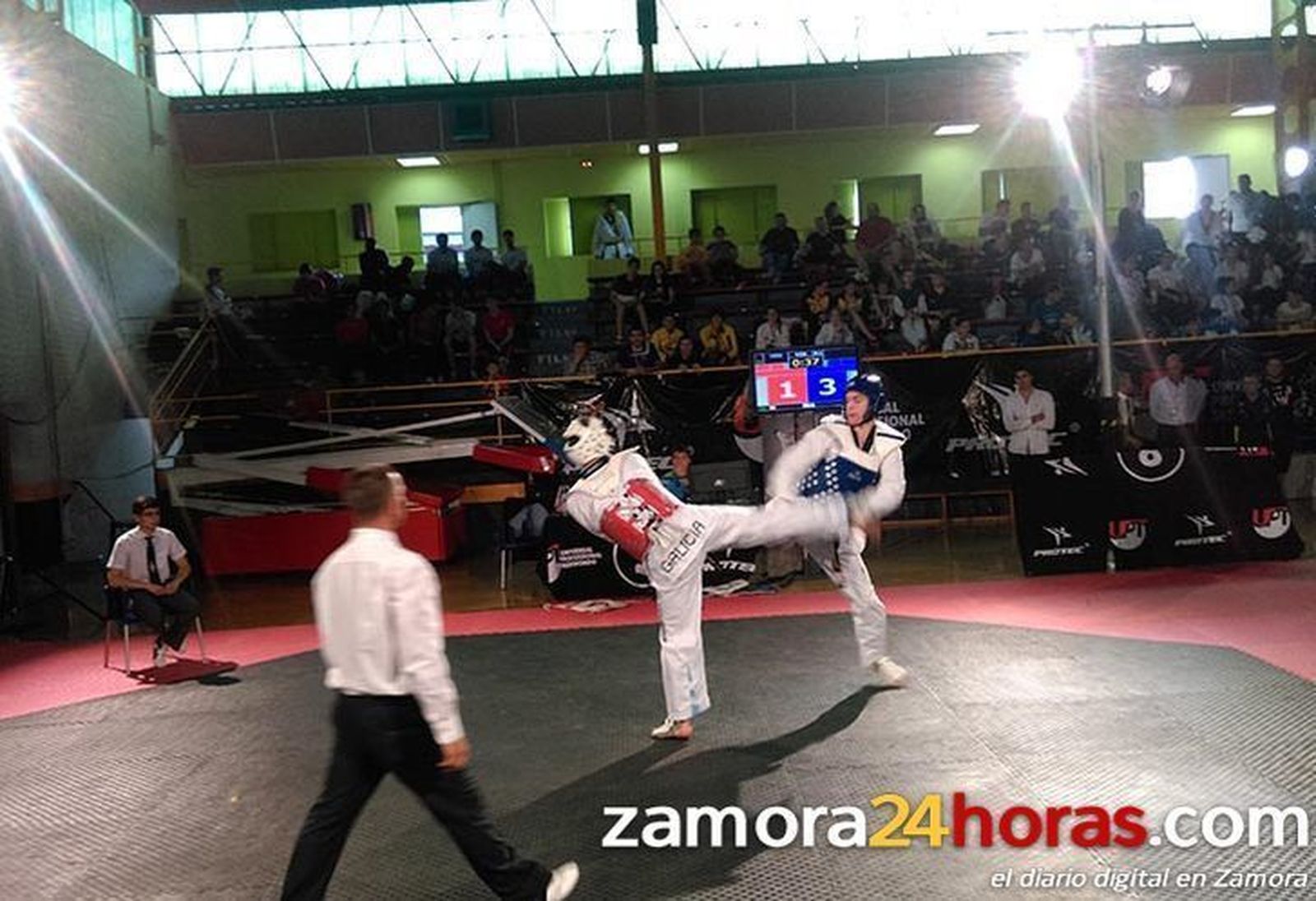 Espectáculo, luz y sonido en el "Professional Taekwondo Open"