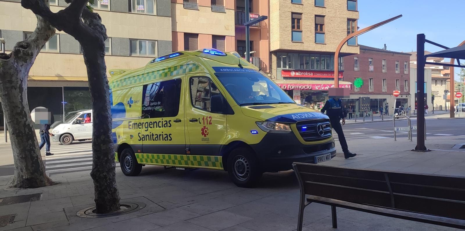 Medios desplegados en la zona- Foto de archivo