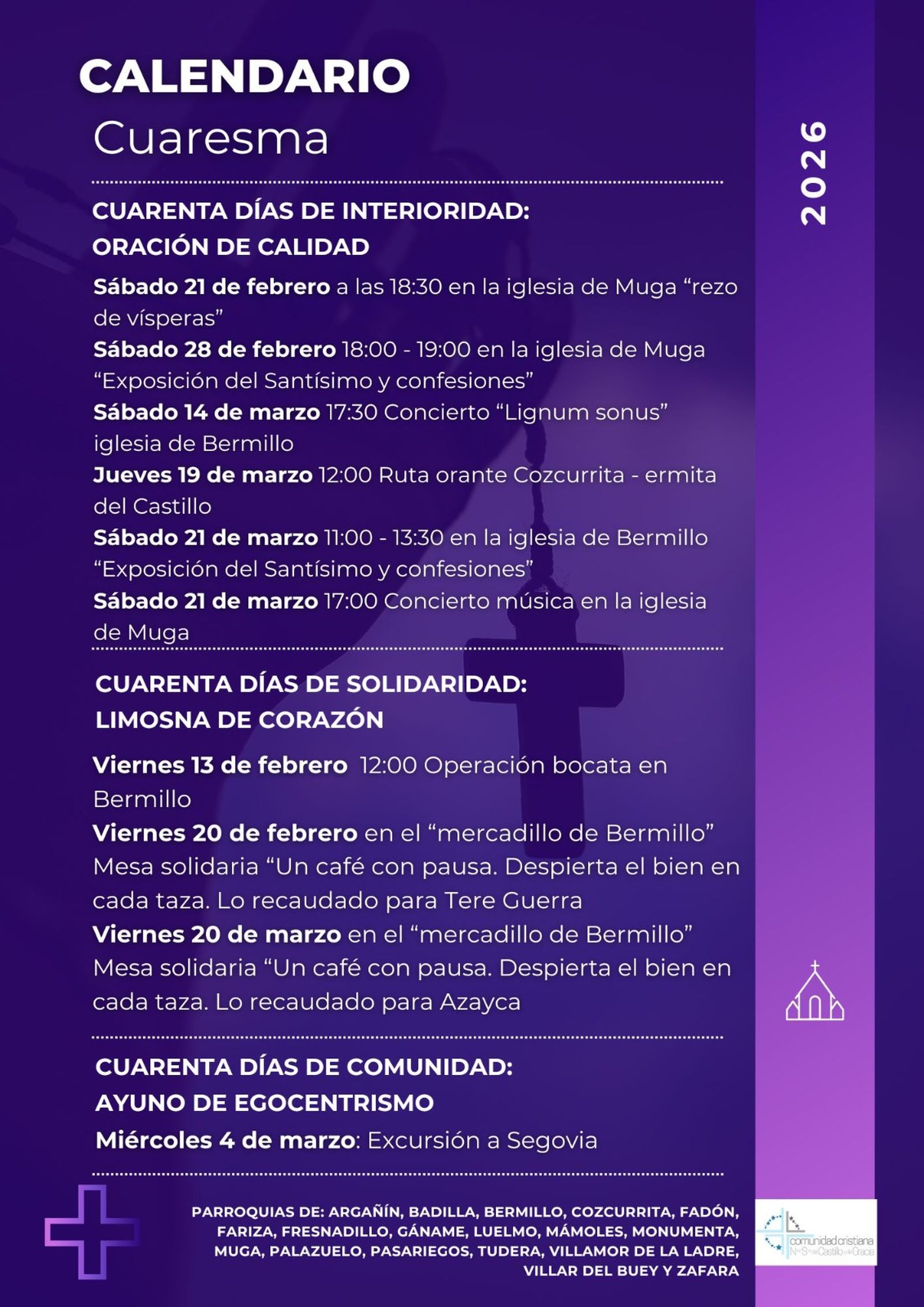 El calendario de Cuaresma en Sayago