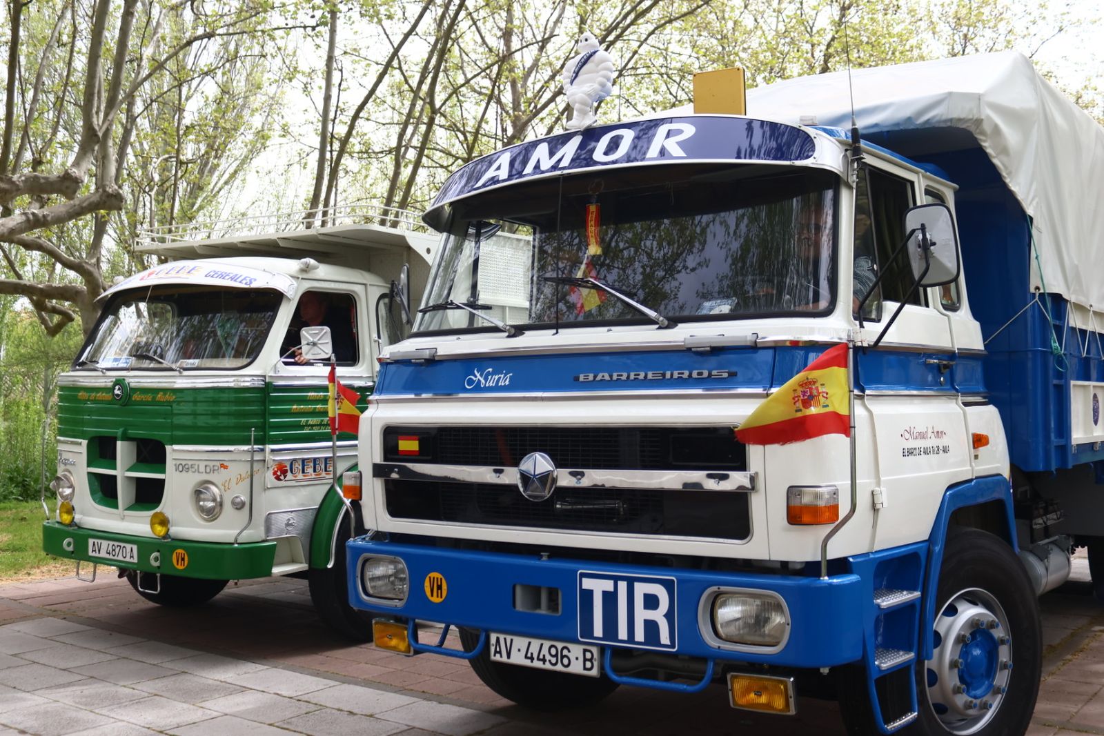 Concentración de camiones clásicos por la X Ruta Peña de Francia Clásicos Pesados CYL