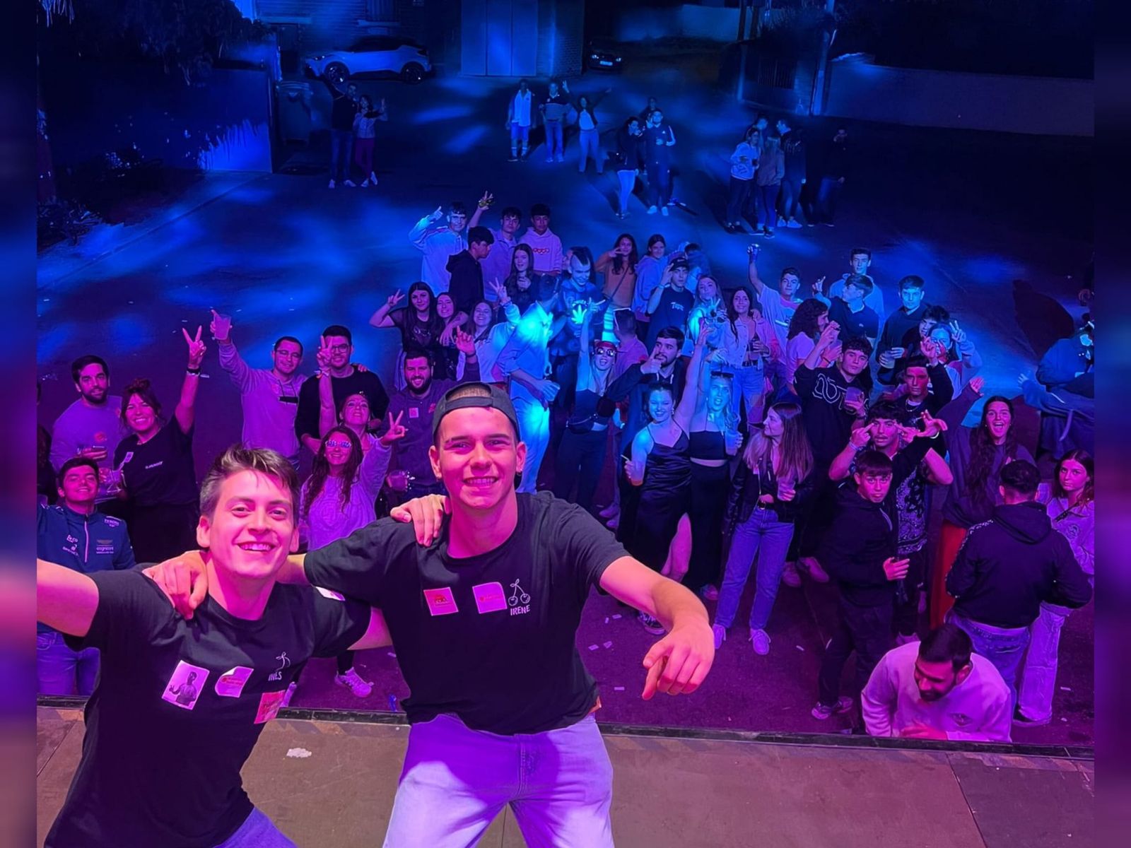 Adrián Otero y Pablo Pardo, durante una actuación en Pueblica de Valverde