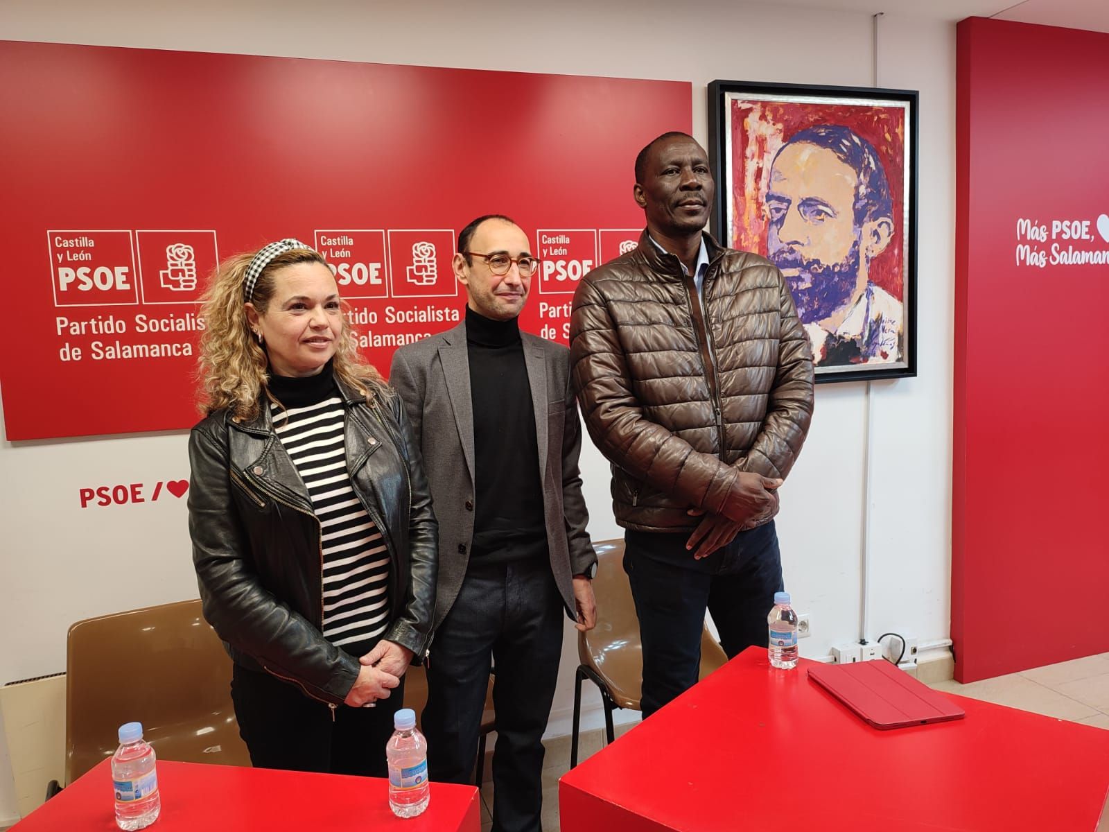 Luc André Diouf, David Serrada e&nbsp;Irene Fernández Sánchez
