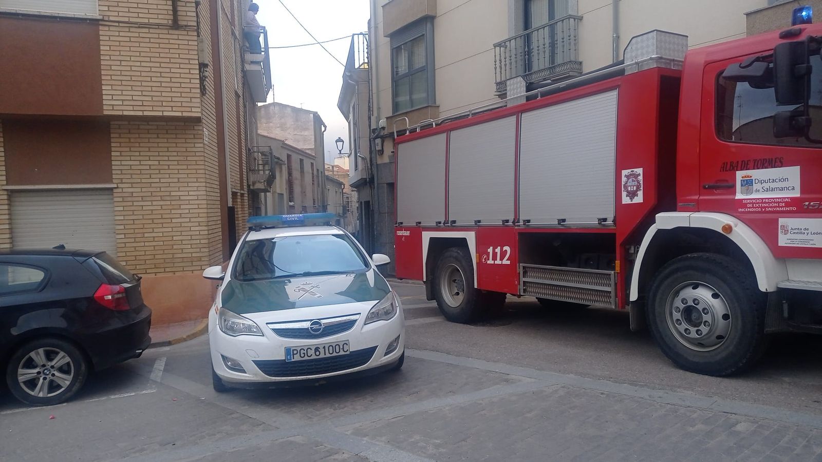 Incendio en una librería de Alba de Tormes
