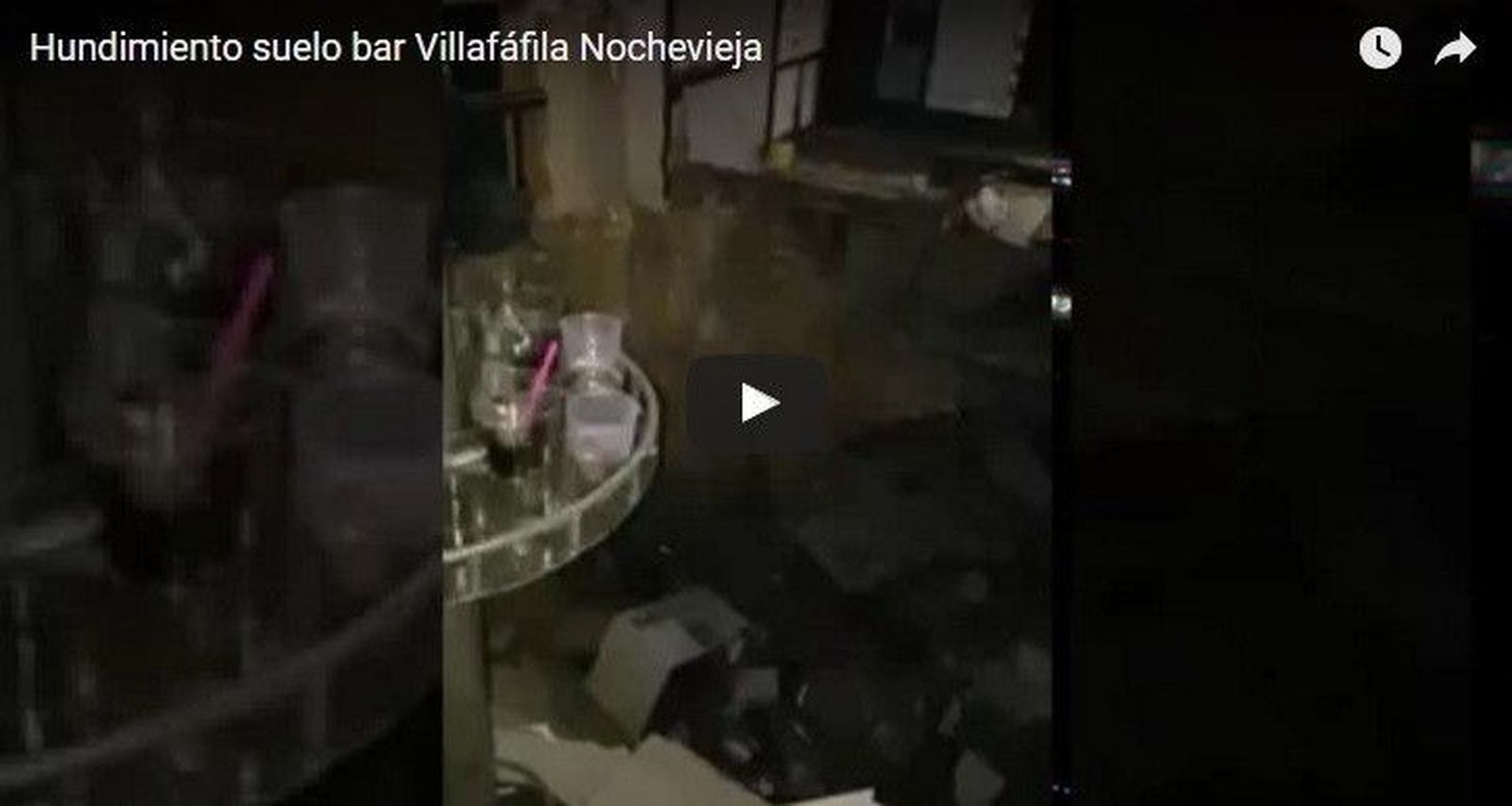 Vídeo | Así quedó el interior del local de Villafáfila tras el derrumbe