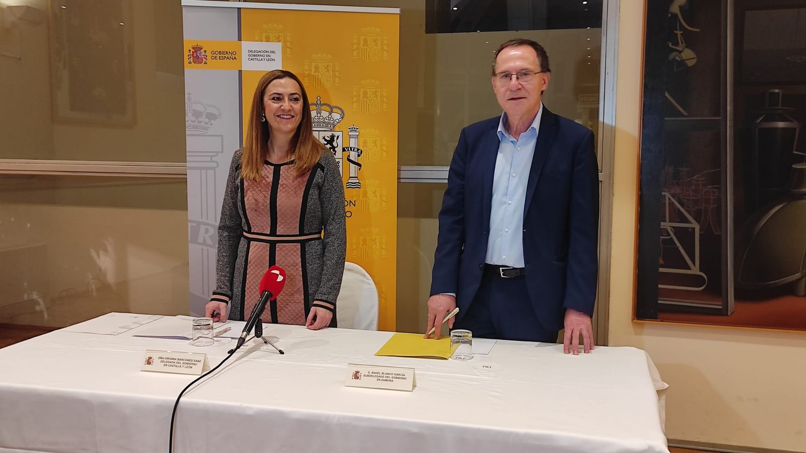 Virginia Barcones y Ángel Blanco