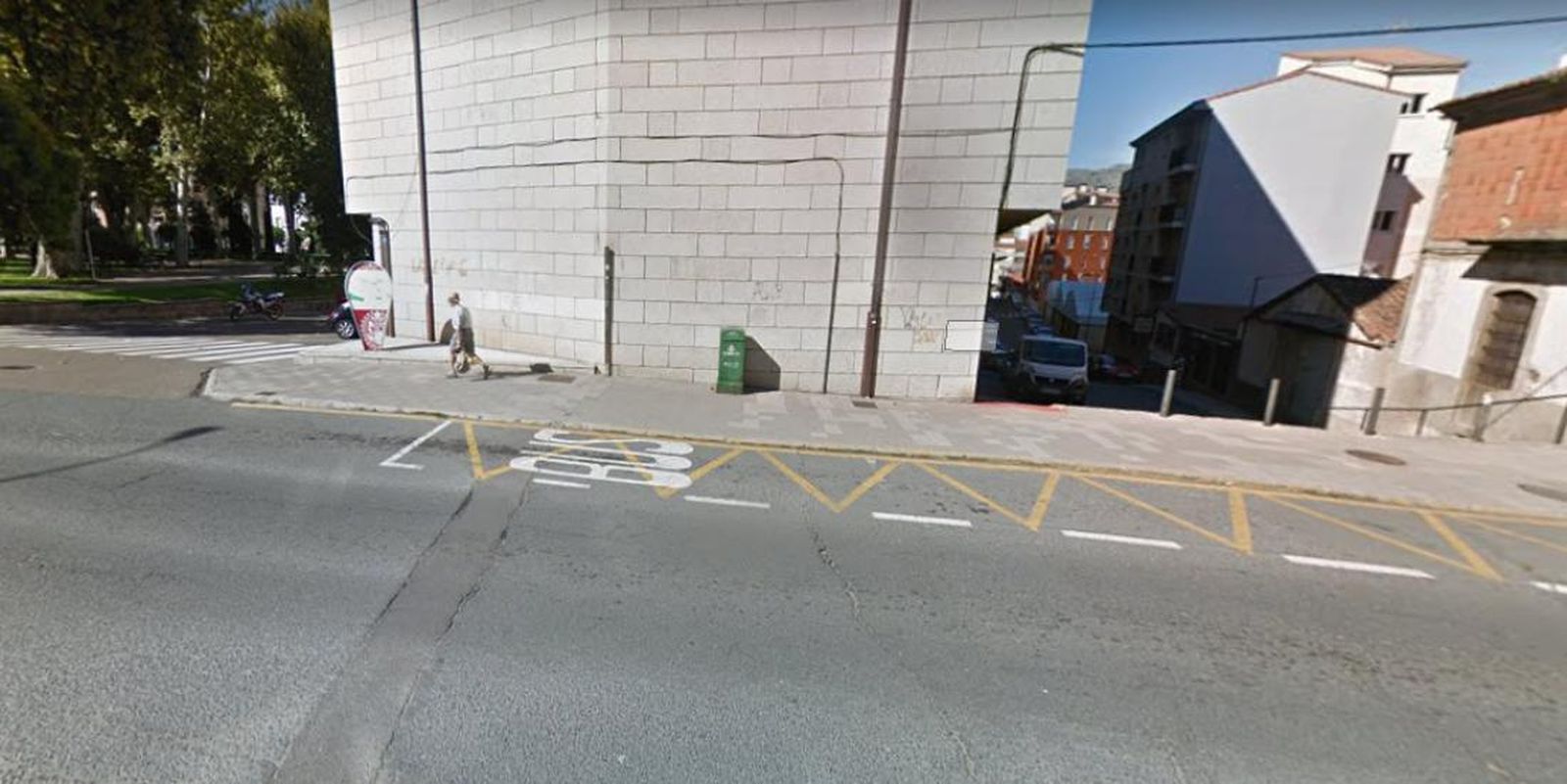 Parada de autobús en Béjar.