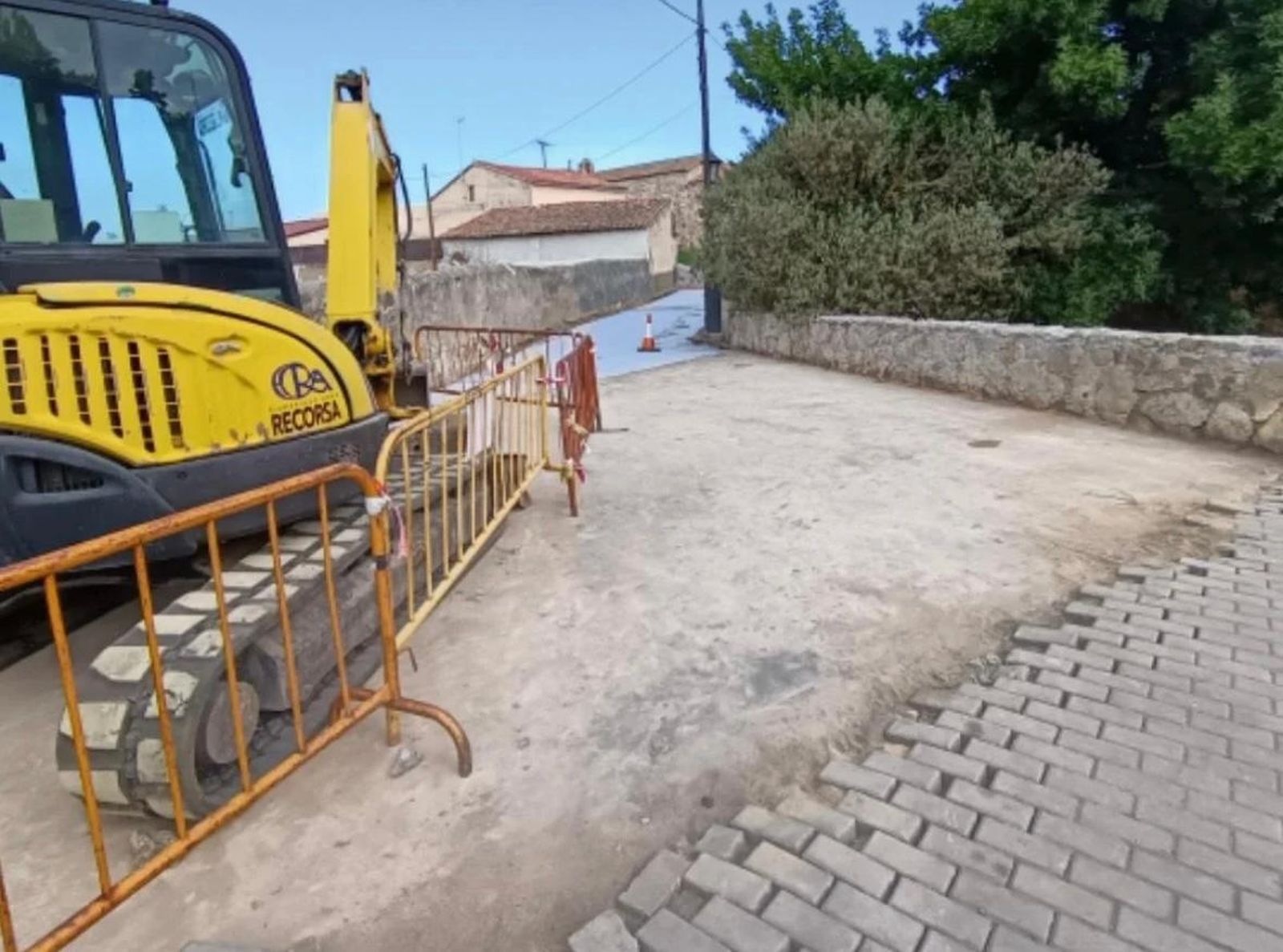 Así avanzan las obras en el acceso a la Iglesia de Santiago el Viejo en Zamora