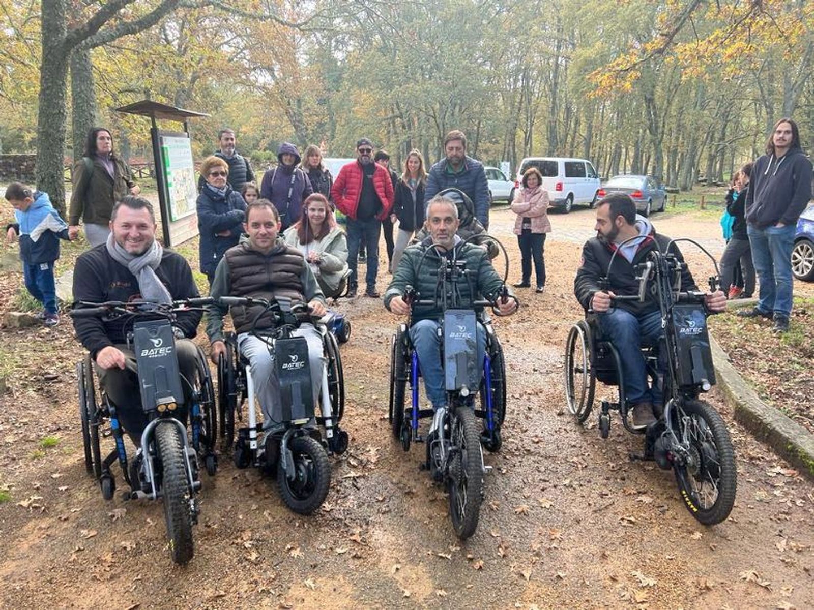 ASPAYM CyL durante una visita guiada por Las Batuecas