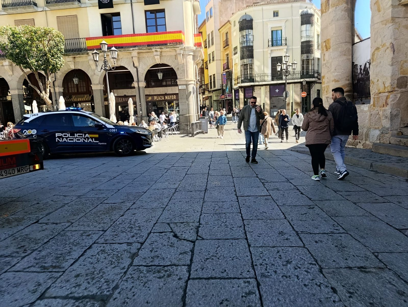 Policía Nacional esta Semana Santa en la Plaza Mayor