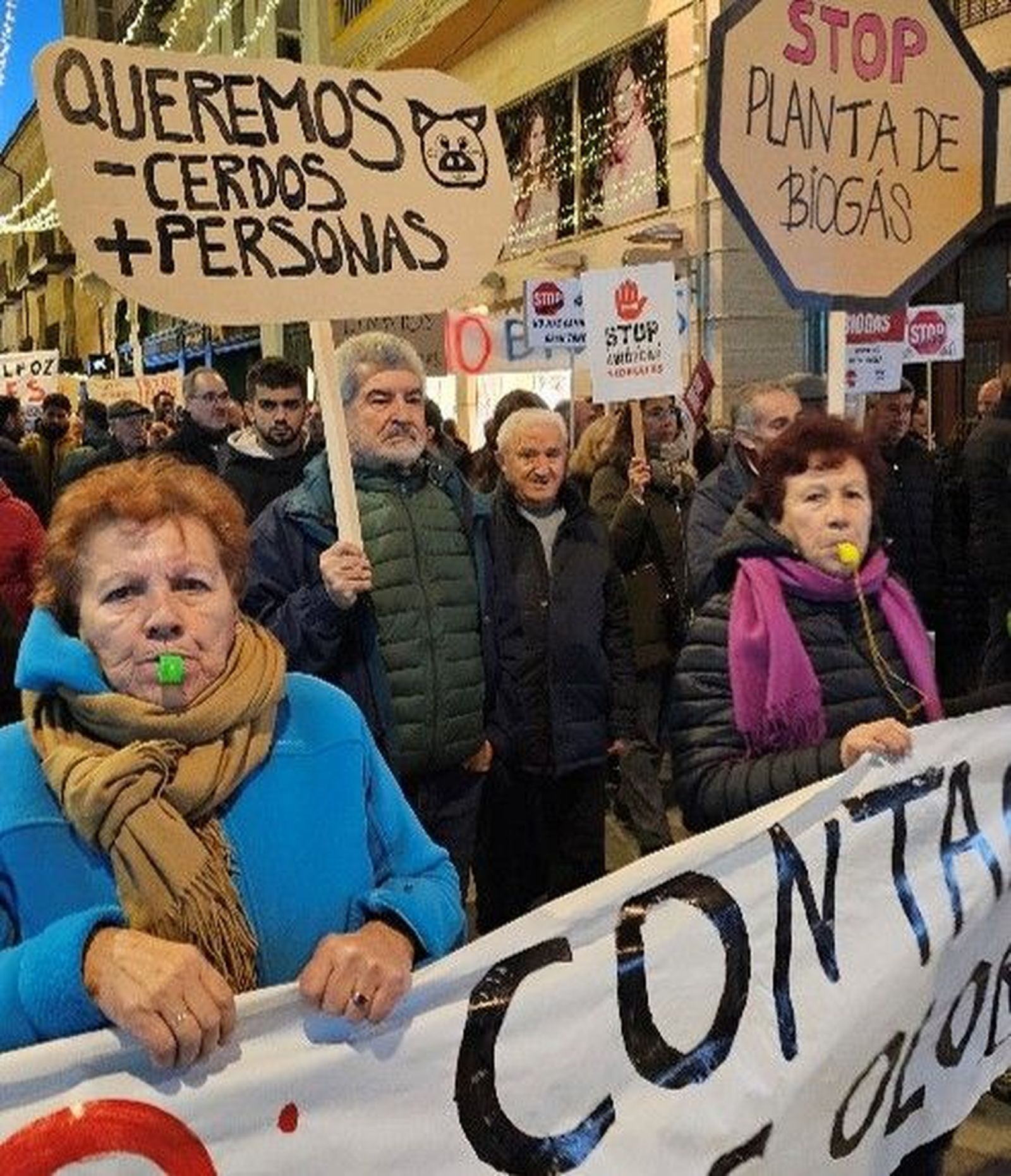 Manifestacion Zamora Plantas Biogas No Macrogranjas