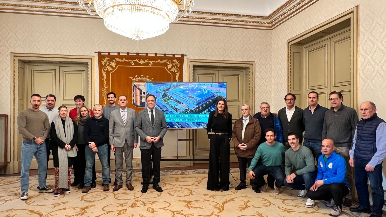 Presentación del nuevo pabellón polideportivo de Pizarrales