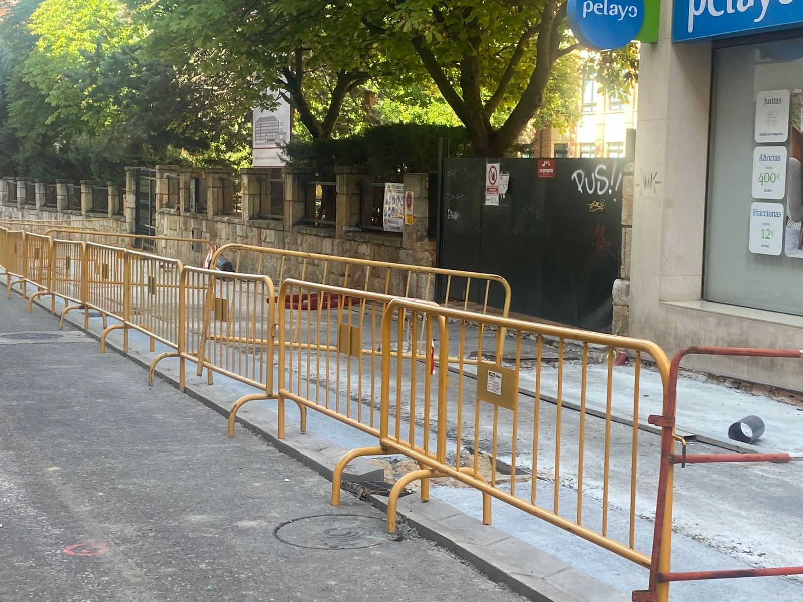 Corte de calle. Archivo