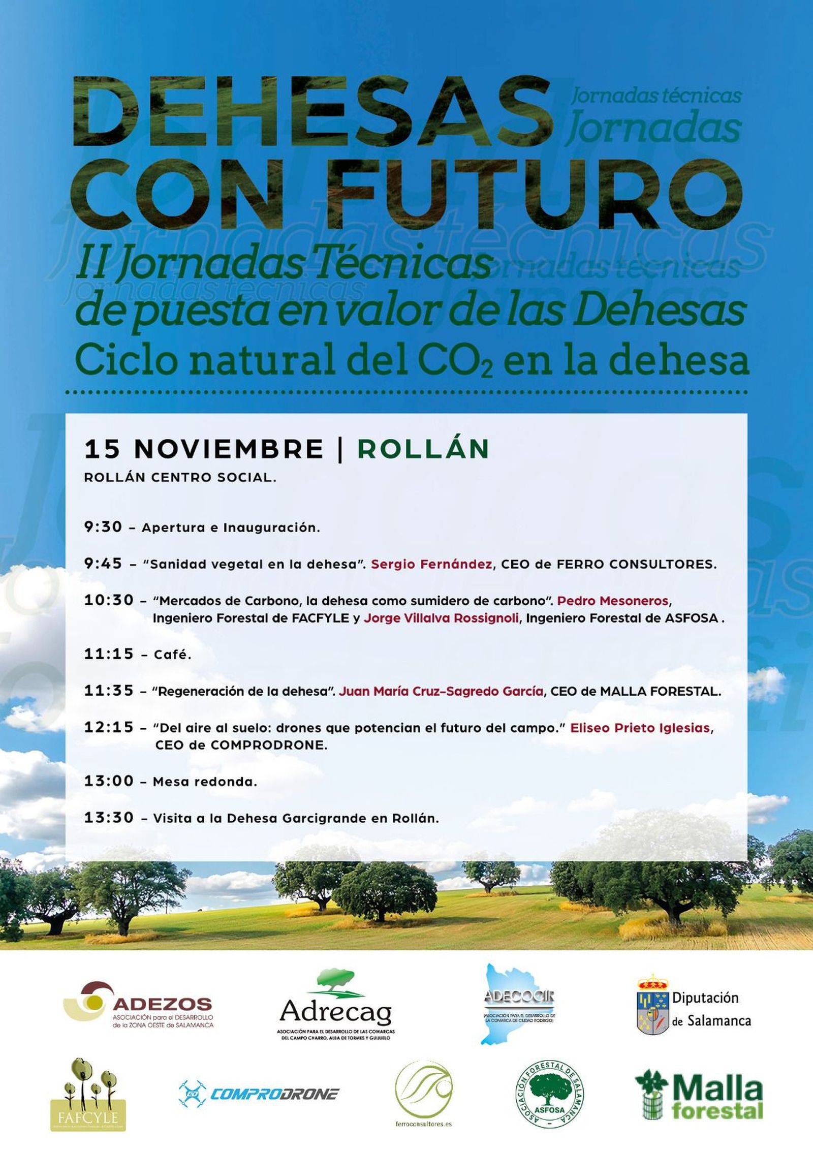 Cartel Dehesas con futuro Rollán
