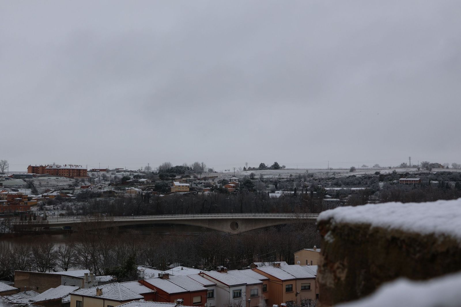 GALERÍA | Nieve en Zamora capital este miércoles