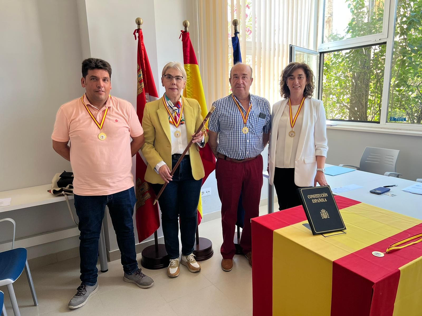 María Isabel Sánchez, José Agustín Martín, Mateo Mangas y María Paz Junquera