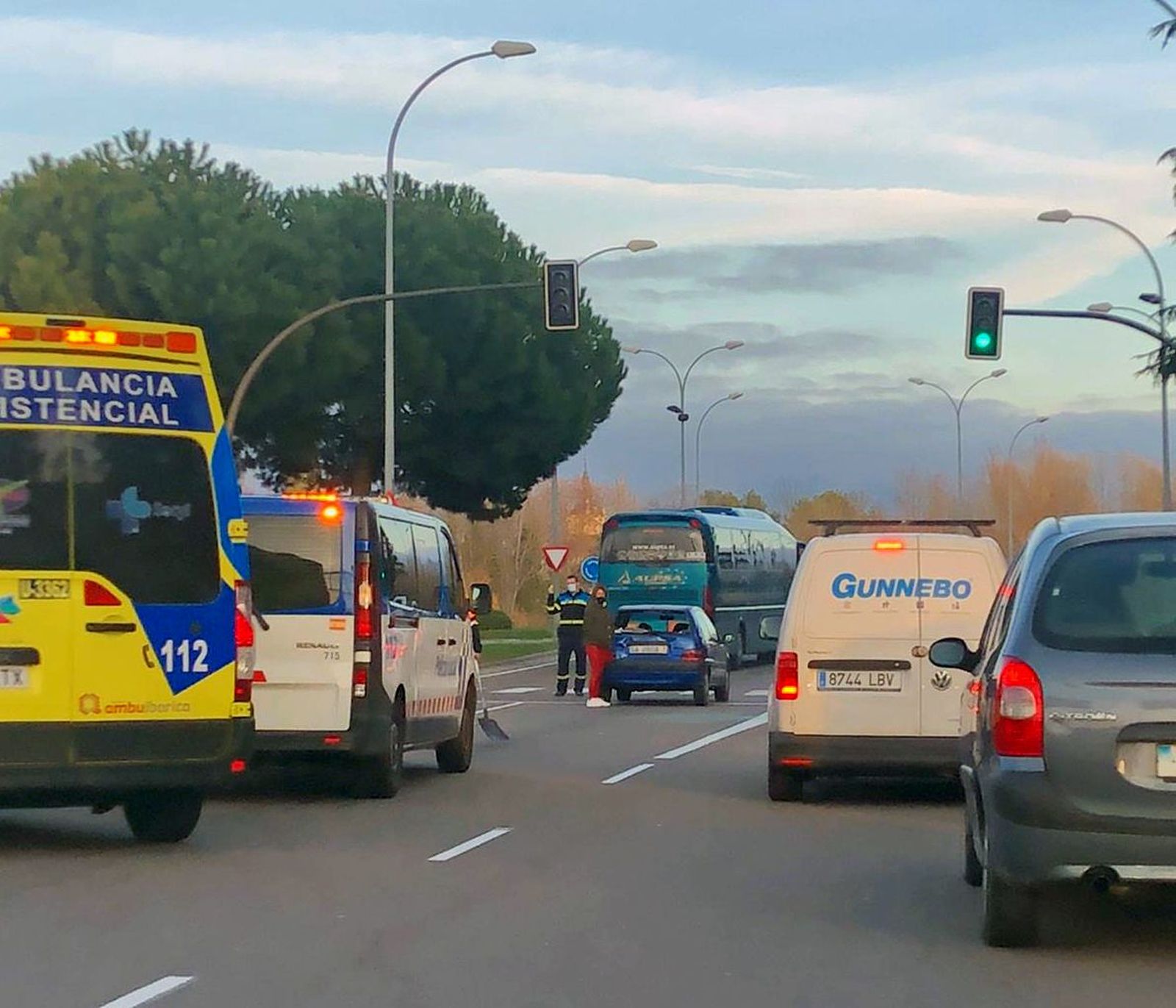 Accidente ocurrido en Vía Helmántica